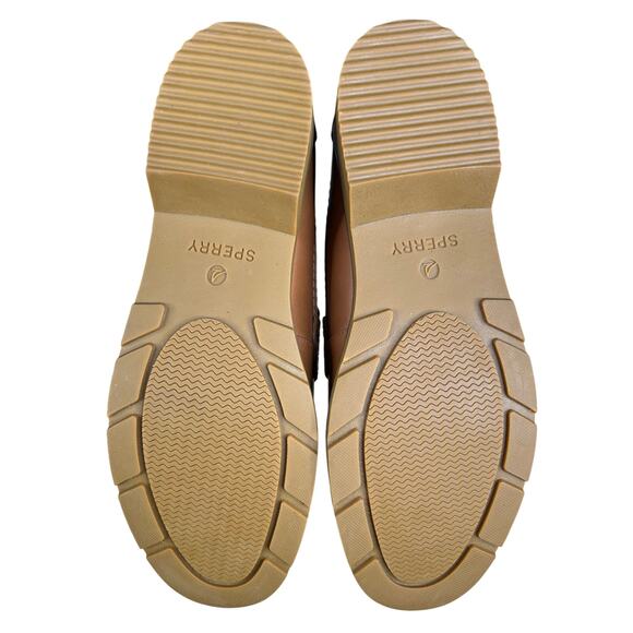 Sperry Women’s Wells Tan Leather Penny Loafer Size US 12 - Picture 9 of 10